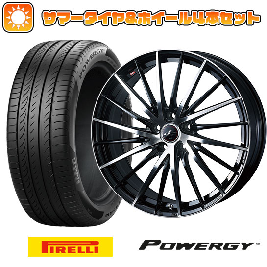 【取付対象】245/35R19 夏タイヤ ホイール4本セット PIRELLI パワジー (5/114車用) WEDS レオニス FR 19インチ(送料無料)