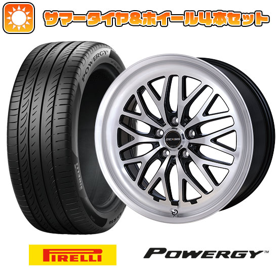 【取付対象】225/45R19 夏タイヤ ホイール4本セット PIRELLI パワジー (5/114車用) MONZA ジェクシス GM210 19インチ(送料無料)