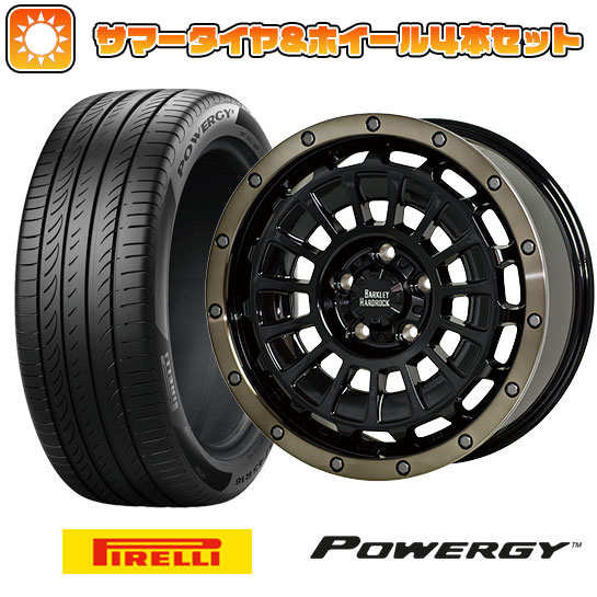 【取付対象】215/65R16 夏タイヤ ホイール4本セット PIRELLI パワジー (5/114車用) ホットスタッフ バークレイハードロック ローガン 16インチ【送料無料】
