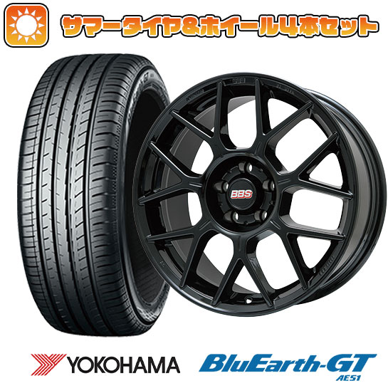 【取付対象】245/40R19 夏タイヤ ホイール4本セット YOKOHAMA ブルーアース GT AE51 (5/114車用) BBS GERMANY XR グロスブラック 19インチ(送料無料)