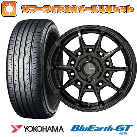 【取付対象】195/60R17 夏タイヤ ホイール４本セット 60系プリウス YOKOHAMA ブルーアース GT AE51 共豊 ガレルナ レフィーノ 17インチ【送料無料】