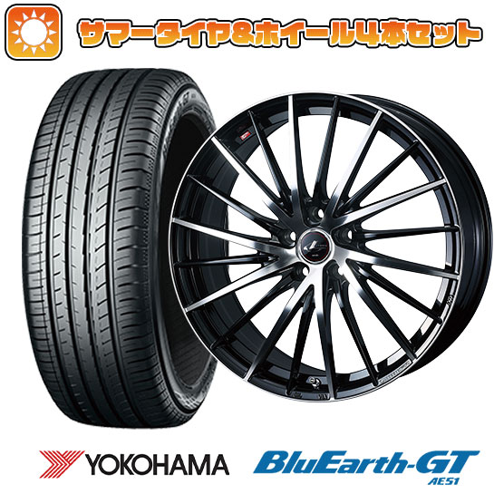 【取付対象】205/65R16 夏タイヤ ホイール4本セット YOKOHAMA ブルーアース GT AE51 (5/114車用) WEDS レオニス FR 16インチ【送料無料】