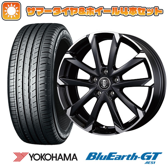 【取付対象】195/55R16 夏タイヤ ホイール4本セット YOKOHAMA ブルーアース GT AE51 (5/114車用) コーセイ MZ-GROW C52S 16インチ【送料無料】