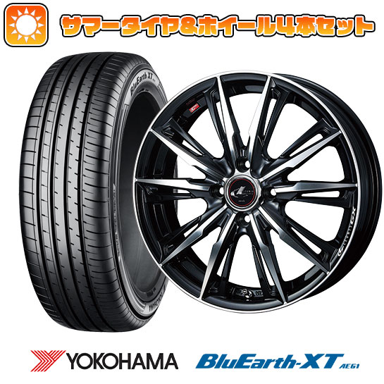 【取付対象】195/60R17 夏タイヤ ホイール４本セット ライズ/ロッキー（ガソリン） YOKOHAMA ブルーアース XT AE61 WEDS レオニス GX 17インチ【送料無料】