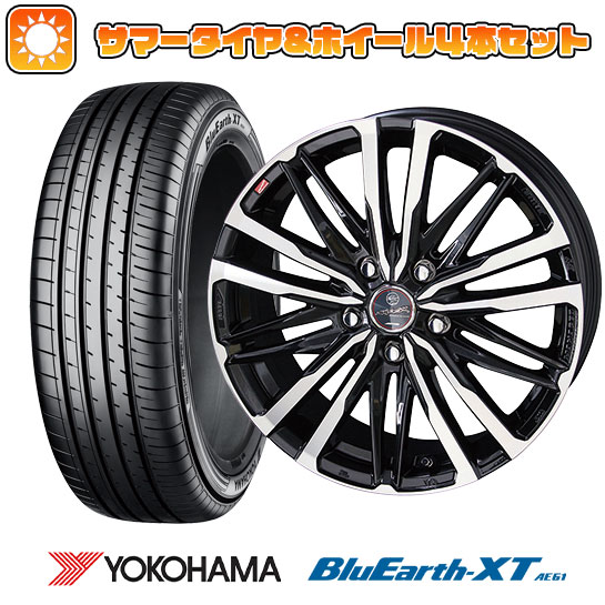 【取付対象】195/60R17 夏タイヤ ホイール４本セット ライズ/ロッキー（ハイブリッド） YOKOHAMA ブルーアース XT AE61 共豊 スマック クレスト 17インチ【送料無料】