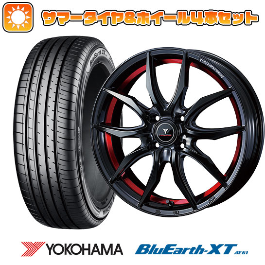 【取付対象】195/60R17 夏タイヤ ホイール４本セット ライズ/ロッキー（ガソリン） YOKOHAMA ブルーアース XT AE61 WEDS ノヴァリス ローグ VF 17インチ【送料無料】
