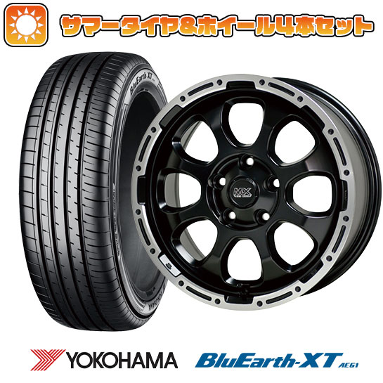【取付対象】215/60R17 夏タイヤ ホイール4本セット (5/114車用) YOKOHAMA ブルーアース XT AE61 ホットスタッフ マッドクロス グレイス 17インチ【送料無料】|アークタイヤ 店