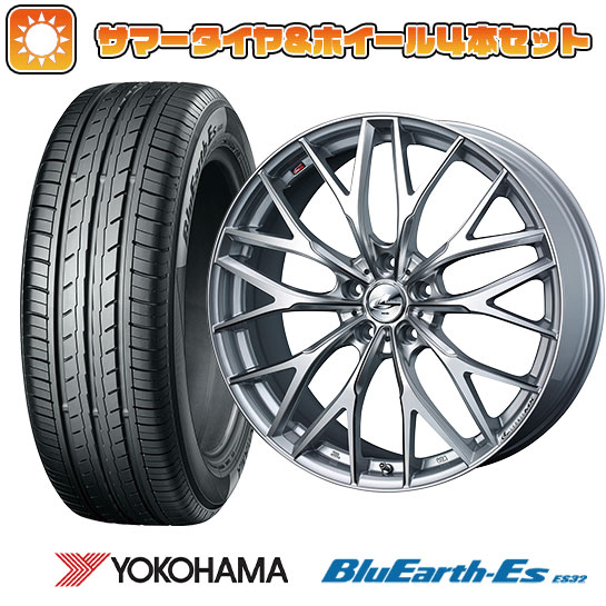 【取付対象】195/60R17 夏タイヤ ホイール４本セット 60系プリウス YOKOHAMA ブルーアース ES32 WEDS レオニス MX 17インチ【送料無料】