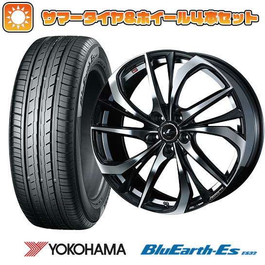 【取付対象】195/60R17 夏タイヤ ホイール４本セット 60系プリウス YOKOHAMA ブルーアース ES32 WEDS レオニス TE 17インチ【送料無料】