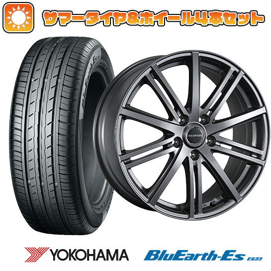 【取付対象】195/60R17 夏タイヤ ホイール４本セット 60系プリウス YOKOHAMA ブルーアース ES32 ブリヂストン バルミナ BR10 17インチ【送料無料】