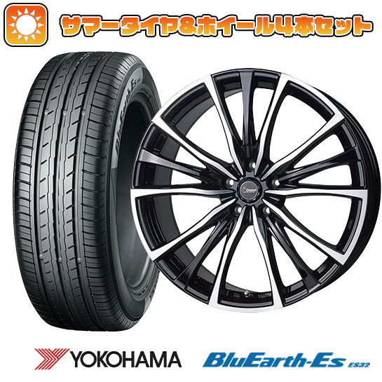 【取付対象】225/35R19 夏タイヤ ホイール4本セット YOKOHAMA ブルーアース ES32 (5/114車用) ホットスタッフ クロノス CH-110 19インチ(送料無料)|アークタイヤ 店