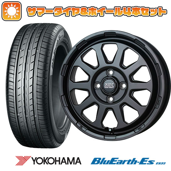 【取付対象】175/70R14 夏タイヤ ホイール4本セット YOKOHAMA ブルーアース ES32 (4/100車用) HOT STUFF マッドクロス レンジャー 14インチ【送料無料】