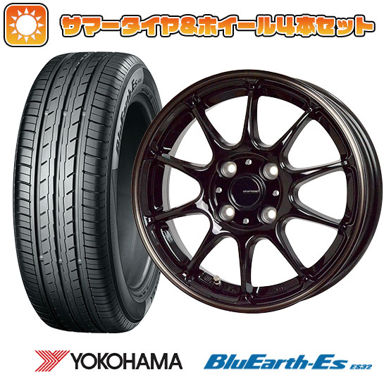 【取付対象】195/60R17 夏タイヤ ホイール４本セット ライズ/ロッキー（ガソリン） YOKOHAMA ブルーアース ES32 ホットスタッフ ジースピード P-07 17インチ【送料無料】｜アークタイヤ 店