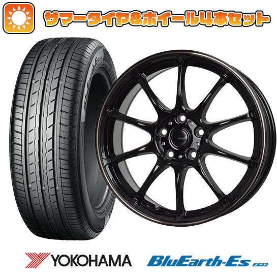 【取付対象】195/60R17 夏タイヤ ホイール４本セット 60系プリウス YOKOHAMA ブルーアース ES32 ホットスタッフ ジースピード P-07 17インチ【送料無料】｜アークタイヤ 店