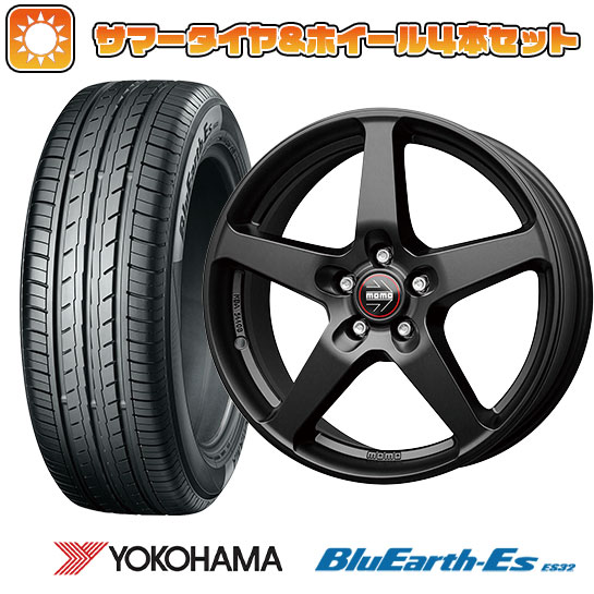 【取付対象】195/60R17 夏タイヤ ホイール４本セット 60系プリウス YOKOHAMA ブルーアース ES32 モモ ファイブ 17インチ【送料無料】