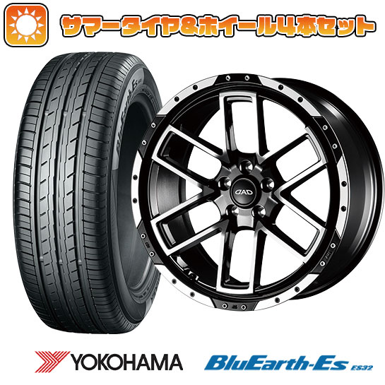 【取付対象】225/35R19 夏タイヤ ホイール4本セット YOKOHAMA ブルーアース ES32 (5/114車用) ギャルソン ツェンレイン ヴォーグ 19インチ(送料無料)