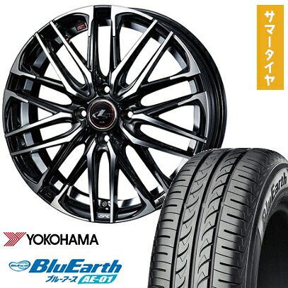 【取付対象】165/55R14 夏タイヤ ホイール4本セット YOKOHAMA ブルーアース AE-01 (軽自動車用) WEDS レオニス SK 14インチ【送料無料】