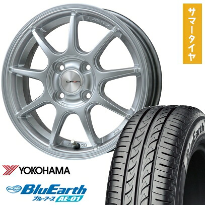 【取付対象】165/65R15 夏タイヤ ホイール4本セット YOKOHAMA ブルーアース AE-01 (軽自動車用) LEHRMEISTER LMスポーツLM-QR ハイパーシルバー 15インチ【送料無料】 48,240円