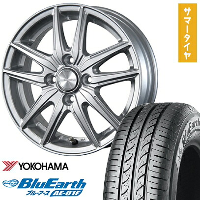 【取付対象】175/65R14 夏タイヤ ホイール4本セット YOKOHAMA ブルーアース AE-01F (4/100車用) BRIDGESTONE エコフォルム SE-20 14インチ【送料無料】