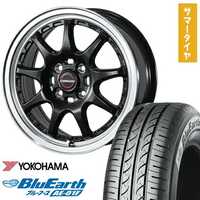 【取付対象】185/60R15 夏タイヤ ホイール4本セット YOKOHAMA ブルーアース AE-01F (4/100車用) BLEST ユーロマジック タイプSC-9 15インチ【送料無料】