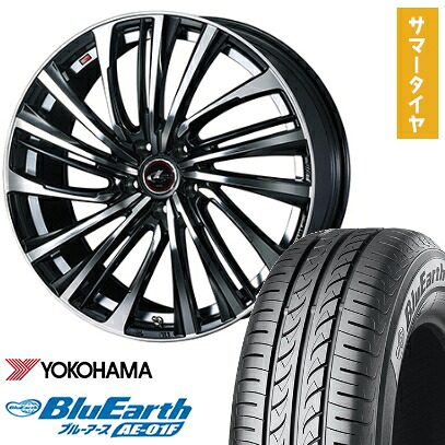【取付対象】205/60R16 夏タイヤ ホイール4本セット YOKOHAMA ブルーアース AE-01F (5/114車用) WEDS レオニス FS 16インチ【送料無料】