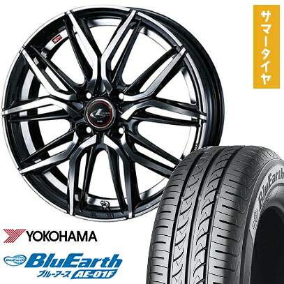 【取付対象】175/65R14 夏タイヤ ホイール4本セット YOKOHAMA ブルーアース AE-01F (4/100車用) WEDS レオニス LM 14インチ【送料無料】