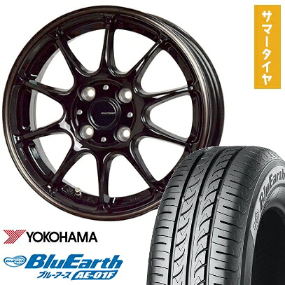 【取付対象】175/65R15 夏タイヤ ホイール4本セット YOKOHAMA ブルーアース AE-01F (4/100車用) HOT STUFF ジースピード P-07 15インチ【送料無料】 50,940円