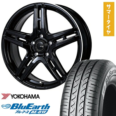 【取付対象】185/60R15 夏タイヤ ホイール４本セット シエンタ 2015-22 YOKOHAMA ブルーアース AE-01F MONZA JPスタイル R52 15インチ【送料無料】