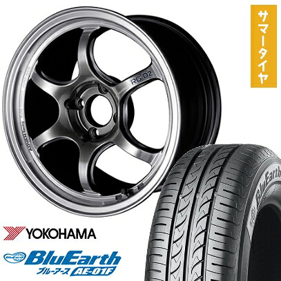 【取付対象】185/65R15 夏タイヤ ホイール4本セット YOKOHAMA ブルーアース AE-01F (4/100車用) YOKOHAMA アドバンレーシング RG-DII 15インチ【送料無料】｜アークタイヤ 店
