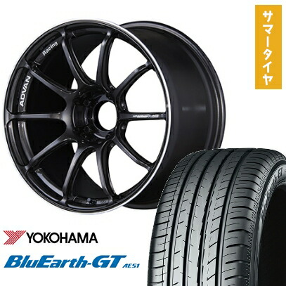 【取付対象】225/40R18 夏タイヤ ホイール4本セット YOKOHAMA ブルーアース GT AE51 (5/114車用) YOKOHAMA アドバンレーシング RSIII 18インチ【送料無料】
