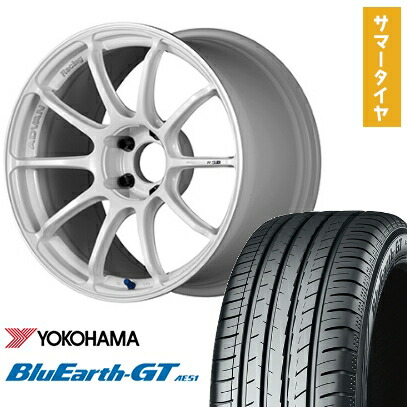 【取付対象】225/40R18 夏タイヤ ホイール4本セット YOKOHAMA ブルーアース GT AE51 (5/114車用) YOKOHAMA アドバンレーシング RSIII 18インチ【送料無料】