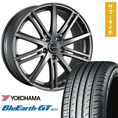 【取付対象】205/55R16 夏タイヤ ホイール4本セット YOKOHAMA ブルーアース GT AE51 (5/114車用) BRIDGESTONE バルミナ BR10 16インチ【送料無料】