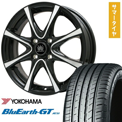 【取付対象】175/60R16 夏タイヤ ホイール4本セット YOKOHAMA ブルーアース GT AE51 (4/100車用) PREMIX アマルフィV Jr 16インチ【送料無料】