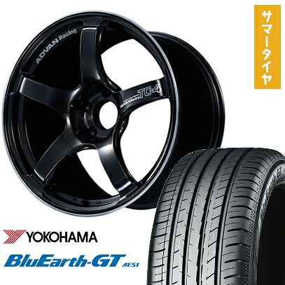 【取付対象】215/50R17 夏タイヤ ホイール4本セット YOKOHAMA ブルーアース GT AE51 (5/114車用) YOKOHAMA アドバンレーシング TC4 17インチ【送料無料】|アークタイヤ 店