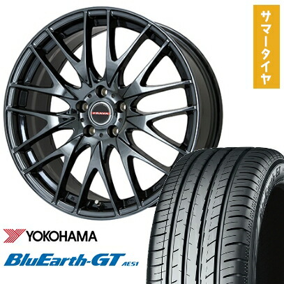 【取付対象】235/40R19 夏タイヤ ホイール4本セット YOKOHAMA ブルーアース GT AE51 (5/114車用) BIGWAY LEYSEEN プラバ9M(BMC) 19インチ【送料無料】