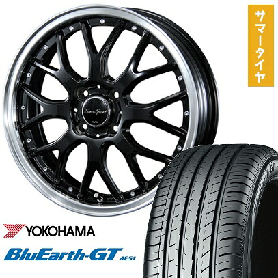 【取付対象】205/55R17 夏タイヤ ホイール4本セット YOKOHAMA ブルーアース GT AE51 (5/114車用) BLEST ユーロスポーツ タイプ815 17インチ【送料無料】