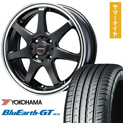 【取付対象】185/65R15 夏タイヤ ホイール4本セット YOKOHAMA ブルーアース GT AE51 (4/100車用) BLEST ユーロマジック タイプS-07 15インチ【送料無料】