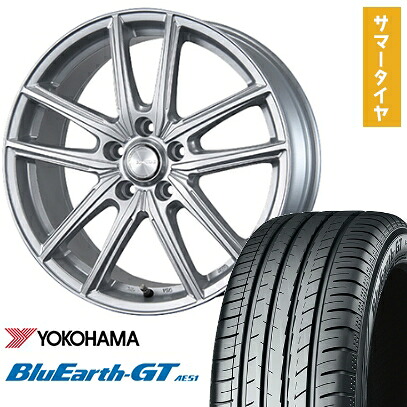 【取付対象】225/45R19 夏タイヤ ホイール4本セット YOKOHAMA ブルーアース GT AE51 (5/114車用) BRIDGESTONE エコフォルム SE-20 19インチ【送料無料】｜アークタイヤ 店