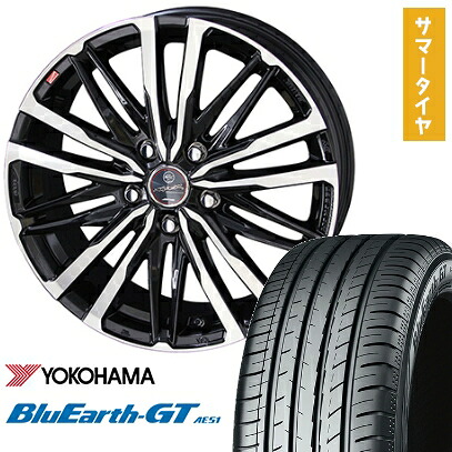 【取付対象】205/65R16 夏タイヤ ホイール4本セット YOKOHAMA ブルーアース GT AE51 (5/114車用) KYOHO スマック クレスト 16インチ【送料無料】