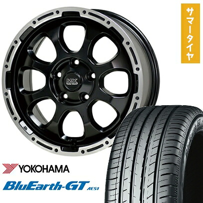 【取付対象】205/65R16 夏タイヤ ホイール4本セット ヤリスクロス YOKOHAMA ブルーアース GT AE51 HOT STUFF マッドクロス グレイス 16インチ【送料無料】