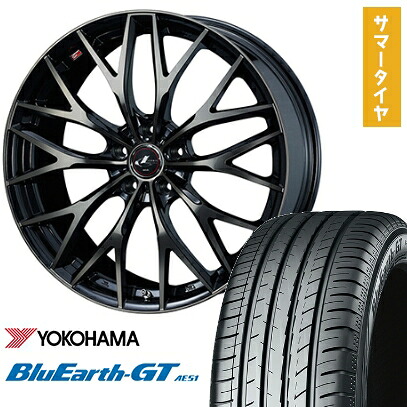 【取付対象】205/55R16 夏タイヤ ホイール4本セット YOKOHAMA ブルーアース GT AE51 (5/114車用) WEDS レオニス MX 16インチ【送料無料】