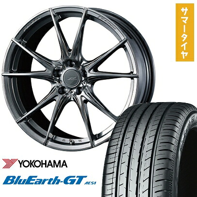 【取付対象】225/50R18 夏タイヤ ホイール4本セット YOKOHAMA ブルーアース GT AE51 (5/114車用) WEDS F-ZERO FZ-2 18インチ【送料無料】