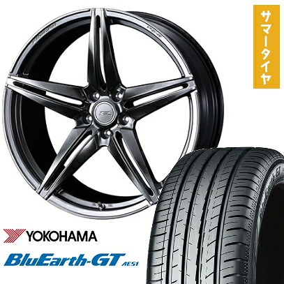 【取付対象】225/50R18 夏タイヤ ホイール4本セット YOKOHAMA ブルーアース GT AE51 (5/114車用) WEDS F-ZERO FZ-3 18インチ【送料無料】