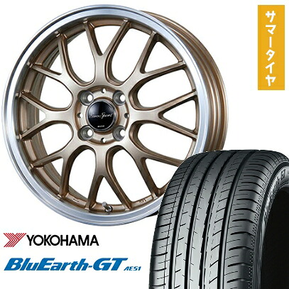 【取付対象】205/45R17 夏タイヤ ホイール4本セット YOKOHAMA ブルーアース GT AE51 (4/100車用) BLEST ユーロスポーツ タイプ805 アンティークブロンズ 17インチ【送料無料】