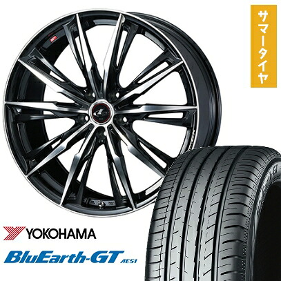 【取付対象】235/50R18 夏タイヤ ホイール4本セット YOKOHAMA ブルーアース GT AE51 (5/114車用) WEDS レオニス GX 18インチ【送料無料】