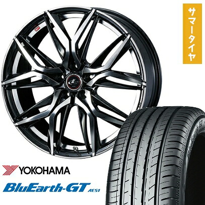 【取付対象】235/50R18 夏タイヤ ホイール4本セット YOKOHAMA ブルーアース GT AE51 (5/114車用) WEDS レオニス LM 18インチ【送料無料】