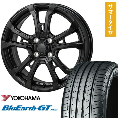 【取付対象】195/45R16 夏タイヤ ホイール4本セット YOKOHAMA ブルーアース GT AE51 (4/100車用) MONZA HI-BLOCK ヴィラス 16インチ【送料無料】
