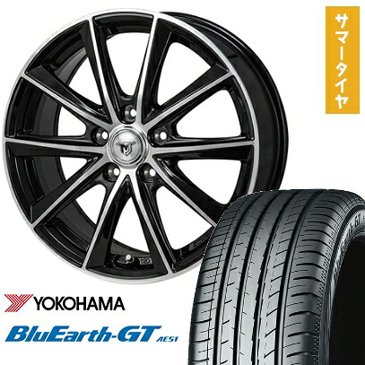 【取付対象】195/55R16 夏タイヤ ホイール4本セット シエンタ 2022- YOKOHAMA ブルーアース GT AE51 MONZA JPスタイル MJ01 16インチ【送料無料】