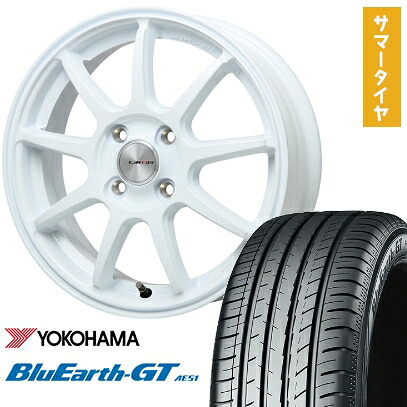 【取付対象】195/50R16 夏タイヤ ホイール4本セット YOKOHAMA ブルーアース GT AE51 (4/100車用) LEHRMEISTER LMスポーツLM-QR ホワイト 16インチ【送料無料】 64,295円