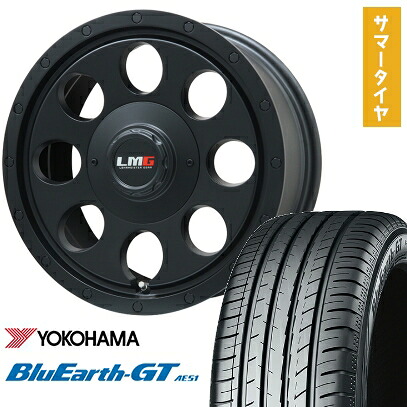 【取付対象】205/65R16 夏タイヤ ホイール4本セット ヤリスクロス YOKOHAMA ブルーアース GT AE51 LEHRMEISTER LMG CS-8 マットブラック 16インチ【送料無料】